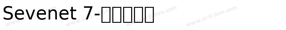Sevenet 7字体转换